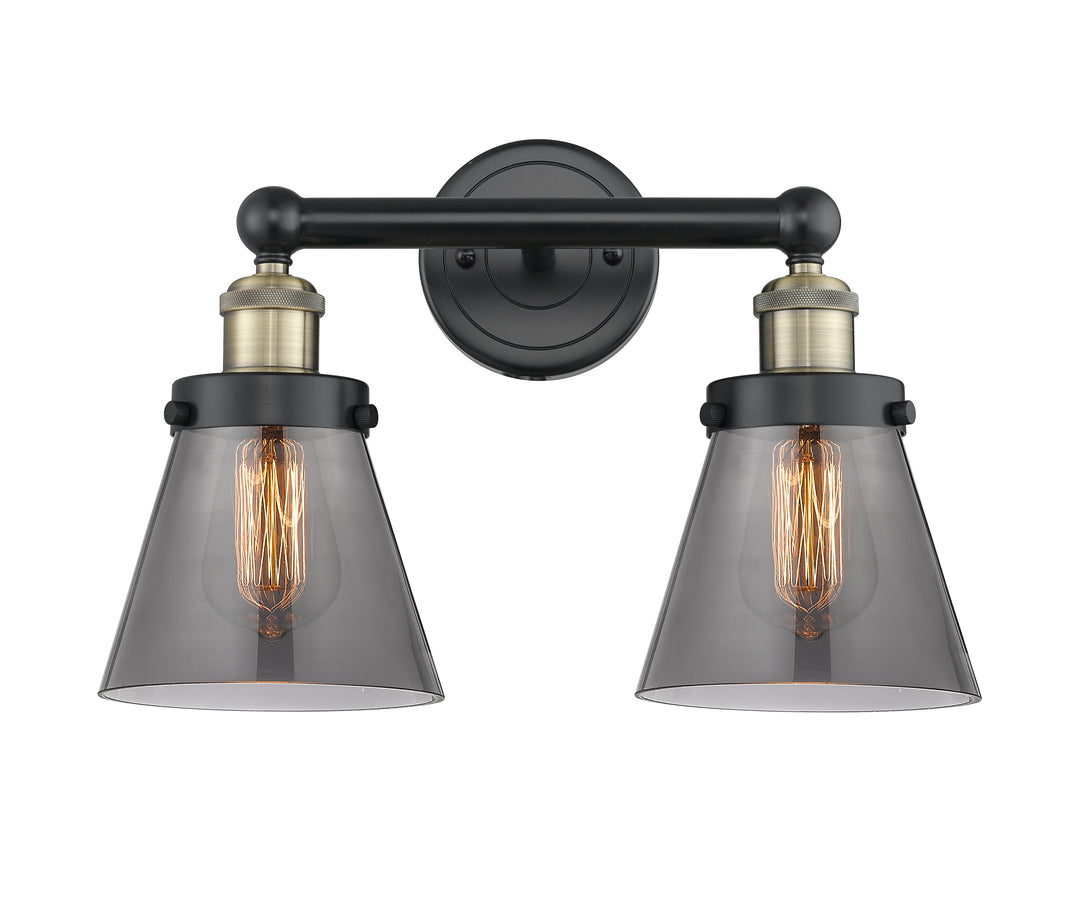 Innovations Lighting Cone 6" Bath Vanity Light - Black Antique Brass Vanity Lights Innovations Lighting   