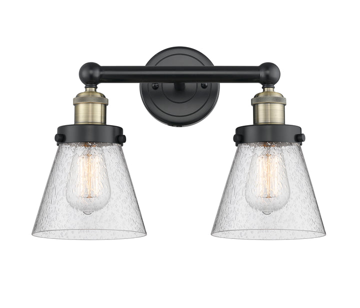 Innovations Lighting Cone 6" Bath Vanity Light - Black Antique Brass Vanity Lights Innovations Lighting   