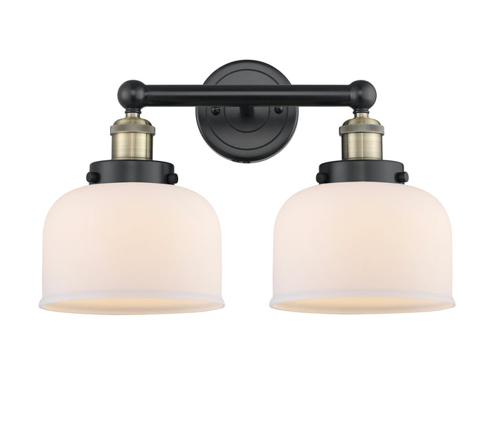 Innovations Lighting Bell 8" Bath Vanity Light - Black Antique Brass Vanity Lights Innovations Lighting   