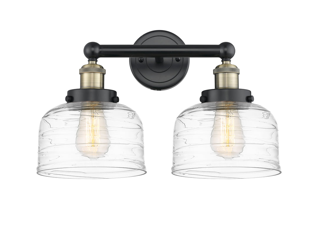 Innovations Lighting Bell 8" Bath Vanity Light - Black Antique Brass Vanity Lights Innovations Lighting   