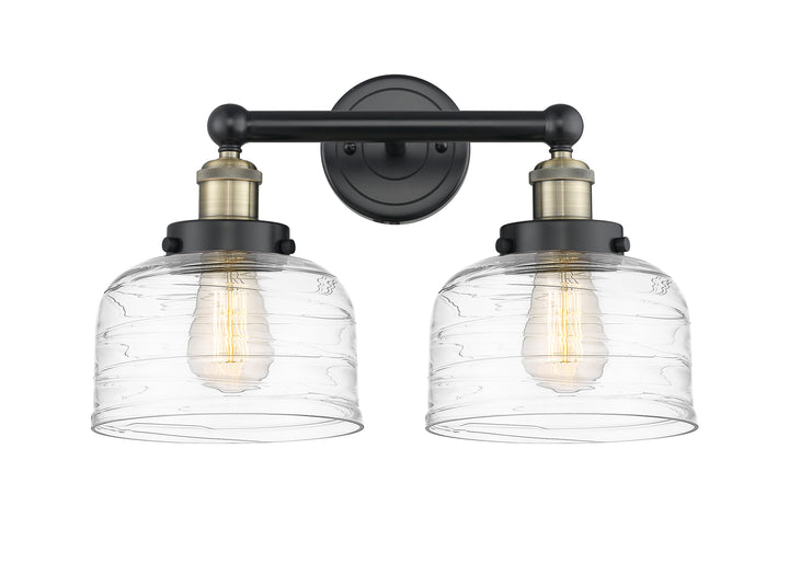 Innovations Lighting Bell 8" Bath Vanity Light - Black Antique Brass Vanity Lights Innovations Lighting   