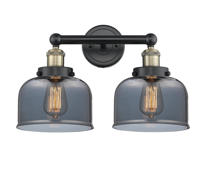 Innovations Lighting Bell 8" Bath Vanity Light - Black Antique Brass Vanity Lights Innovations Lighting   