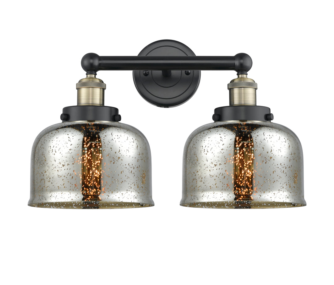 Innovations Lighting Bell 8" Bath Vanity Light - Black Antique Brass Vanity Lights Innovations Lighting   