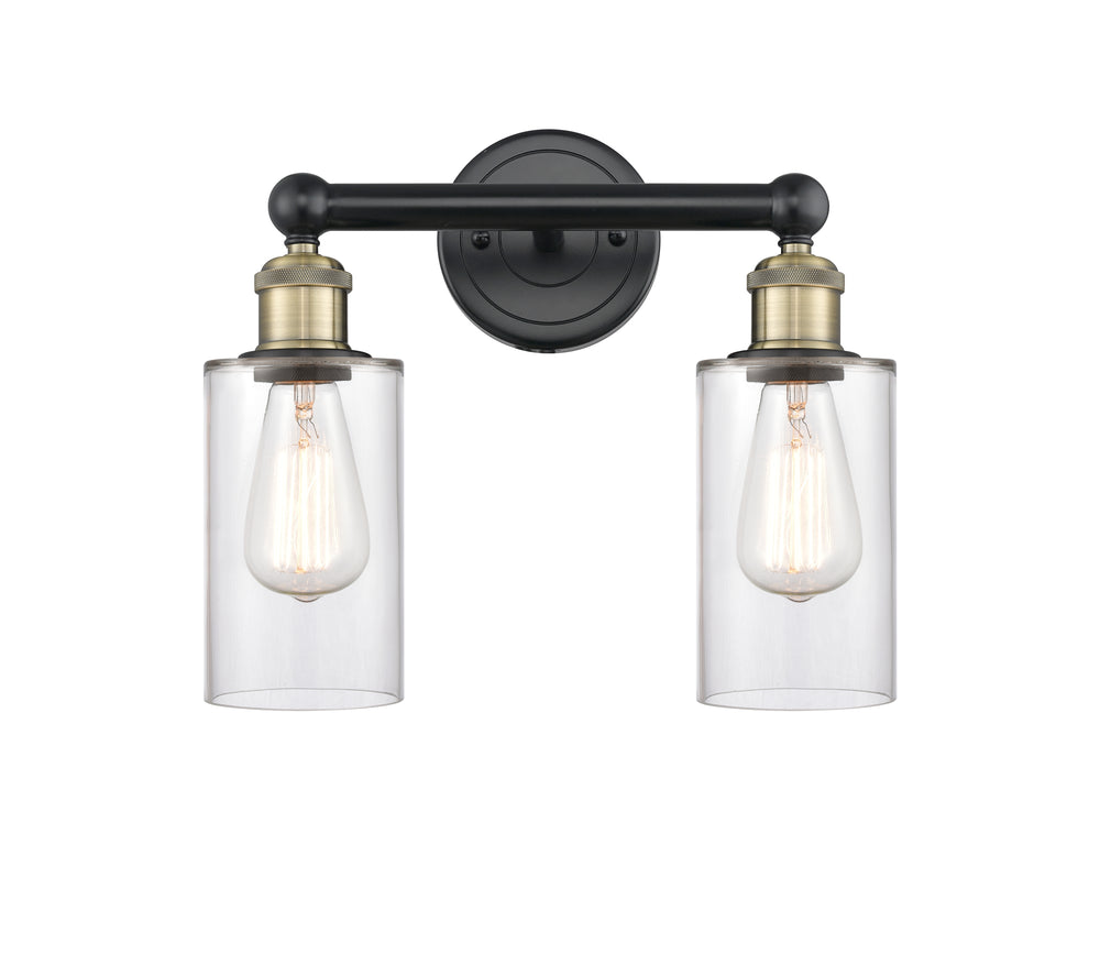 Innovations Lighting Clymer 4" Bath Vanity Light - Black Antique Brass Vanity Lights Innovations Lighting   