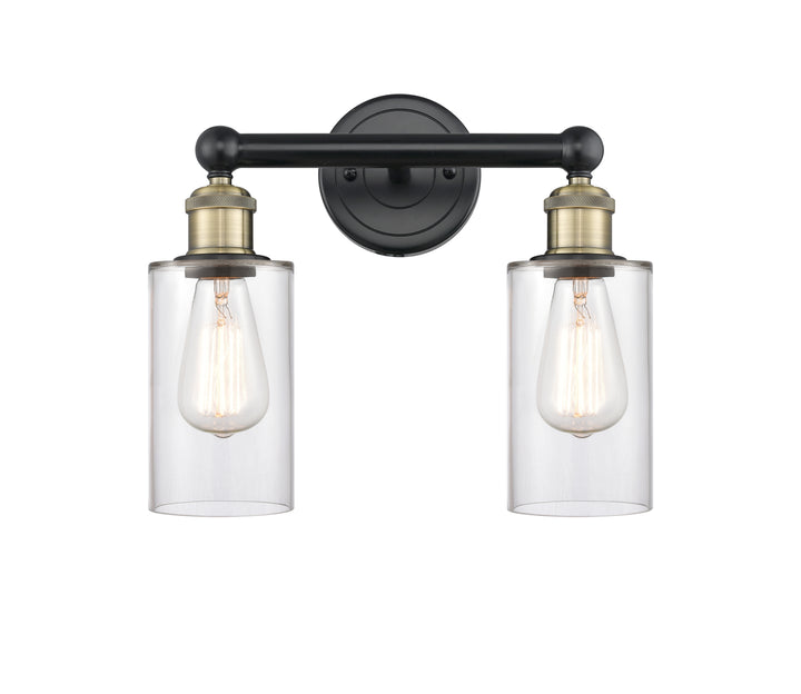 Innovations Lighting Clymer 4" Bath Vanity Light - Black Antique Brass