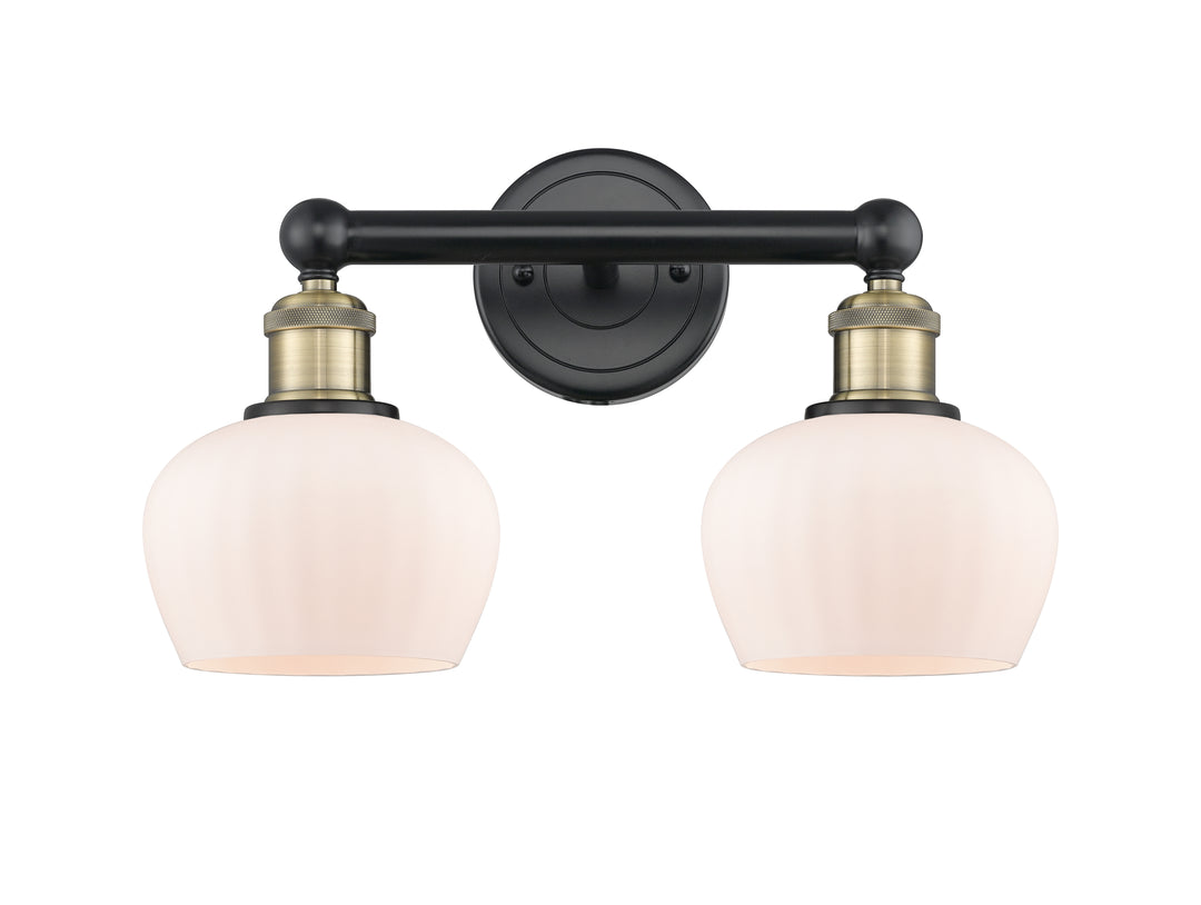 Innovations Lighting Fenton 6.5" Bath Vanity Light - Black Antique Brass Vanity Lights Innovations Lighting   