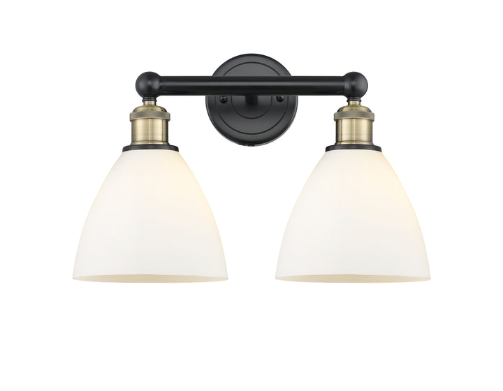 Innovations Lighting Bristol 7.5" Bath Vanity Light - Black Antique Brass Vanity Lights Innovations Lighting   