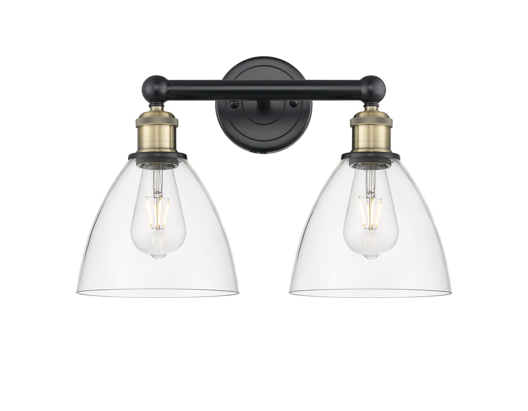 Innovations Lighting Bristol 7.5" Bath Vanity Light - Black Antique Brass Vanity Lights Innovations Lighting   