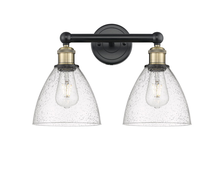 Innovations Lighting Bristol 7.5" Bath Vanity Light - Black Antique Brass Vanity Lights Innovations Lighting   