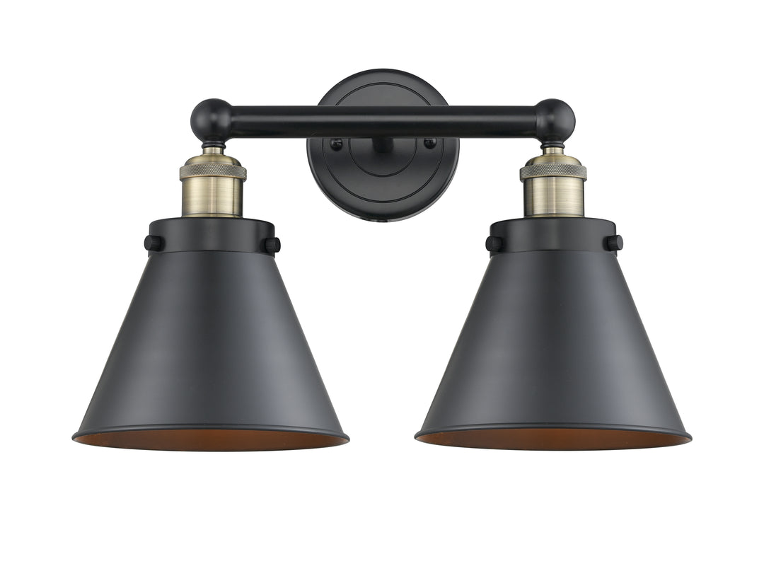 Innovations Lighting Appalachian 8" Bath Vanity Light - Black Antique Brass Vanity Lights Innovations Lighting   