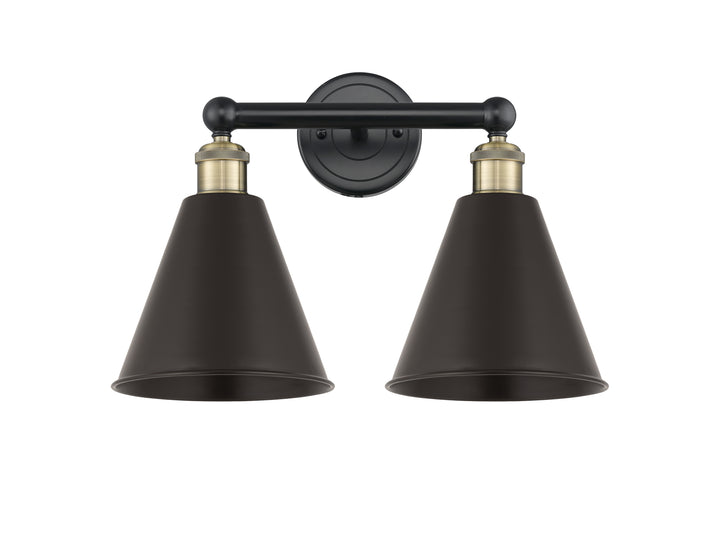 Innovations Lighting Berkshire Metal 8" Bath Vanity Light - Black Antique Brass Vanity Lights Innovations Lighting   