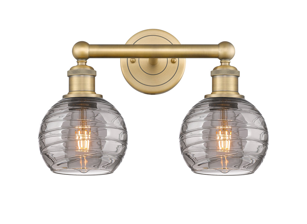 Innovations Lighting Athens Deco Swirl 6" Bath Vanity Light - Brushed Brass