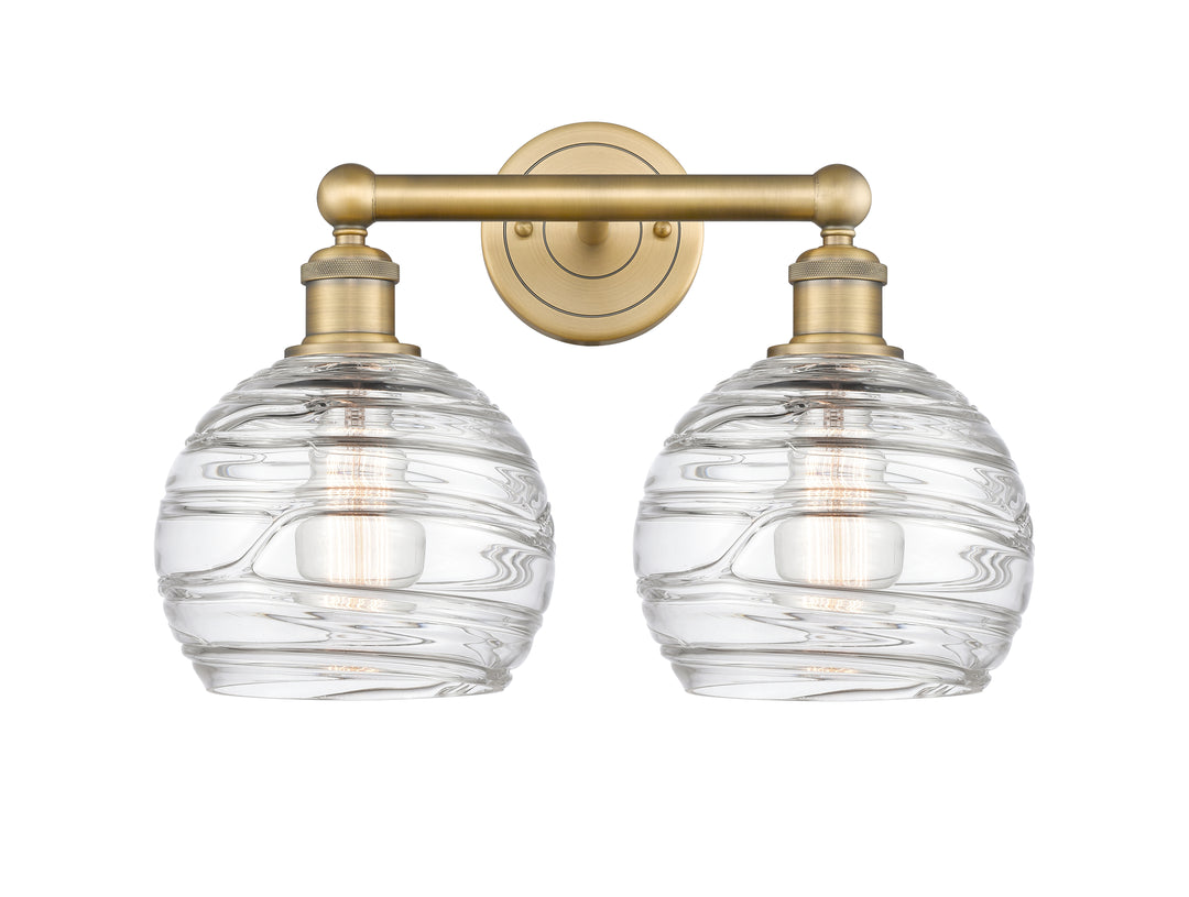 Innovations Lighting Athens Deco Swirl 8" Bath Vanity Light - Brushed Brass