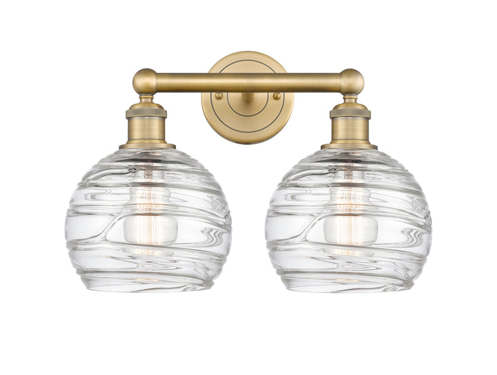 Innovations Lighting Athens Deco Swirl 8" Bath Vanity Light - Brushed Brass