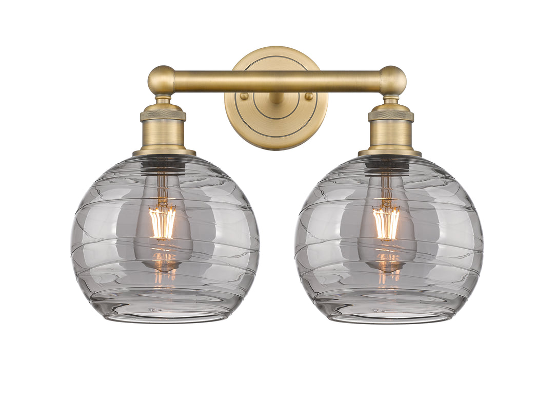 Innovations Lighting Athens Deco Swirl 8" Bath Vanity Light - Brushed Brass