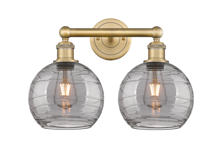 Innovations Lighting Athens Deco Swirl 8" Bath Vanity Light - Brushed Brass