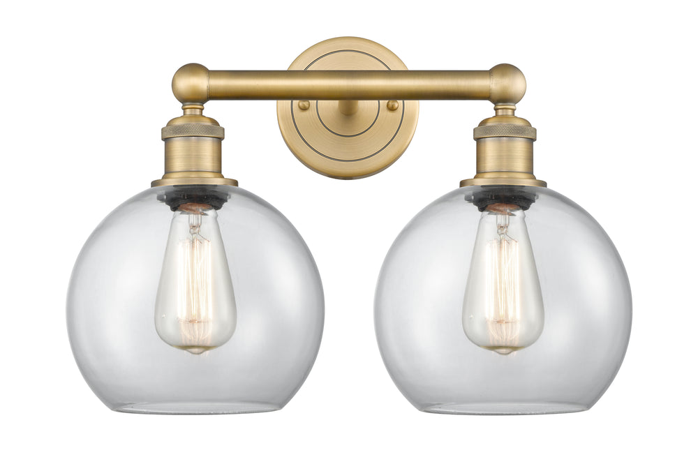 Innovations Lighting Athens 8" Bath Vanity Light - Brushed Brass Vanity Lights Innovations Lighting   