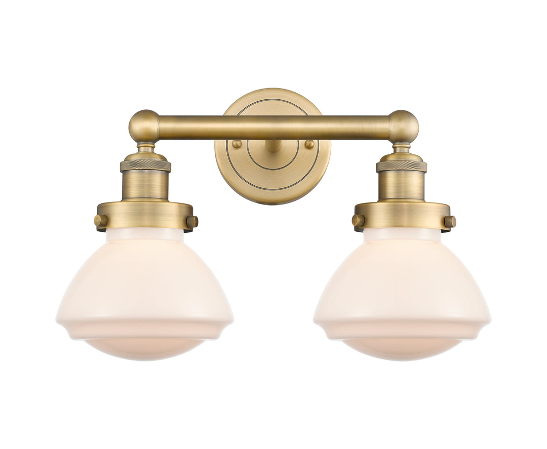 Innovations Lighting Olean 6.75" Bath Vanity Light - Brushed Brass Vanity Lights Innovations Lighting   