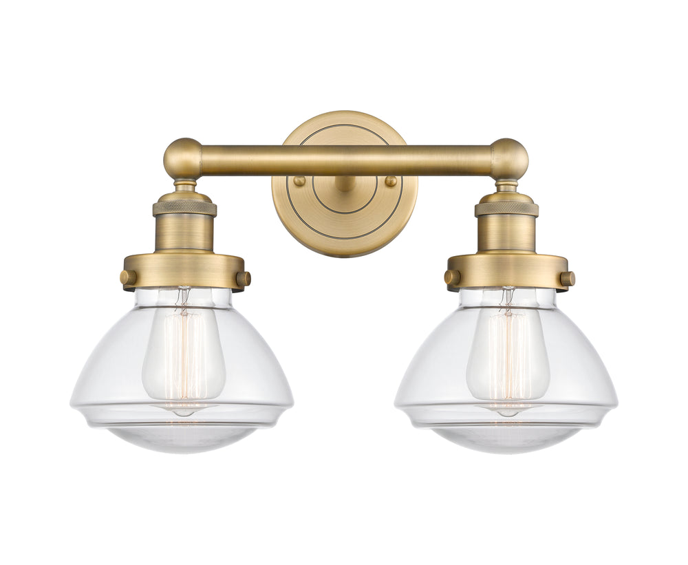 Innovations Lighting Olean 6.75" Bath Vanity Light - Brushed Brass Vanity Lights Innovations Lighting   