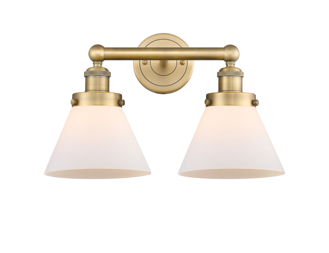 Innovations Lighting Cone 8" Bath Vanity Light - Brushed Brass Vanity Lights Innovations Lighting   