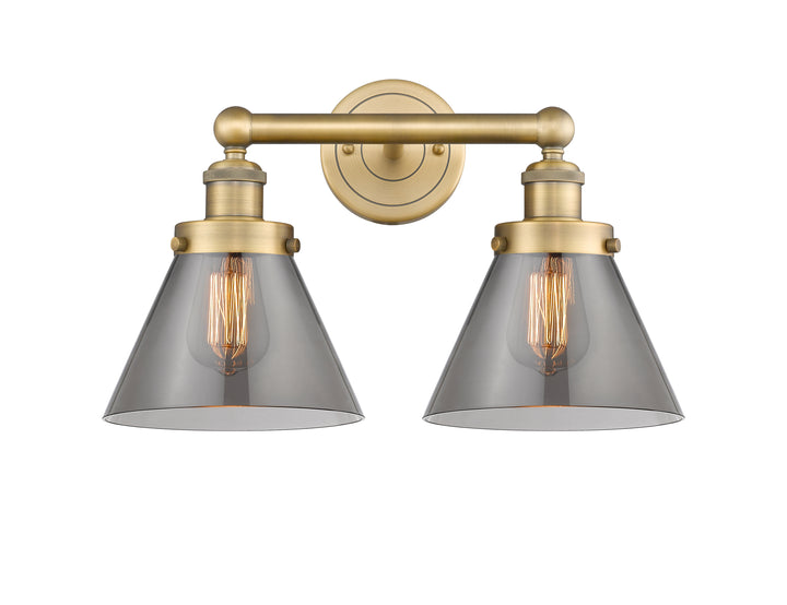 Innovations Lighting Cone 8" Bath Vanity Light - Brushed Brass Vanity Lights Innovations Lighting   