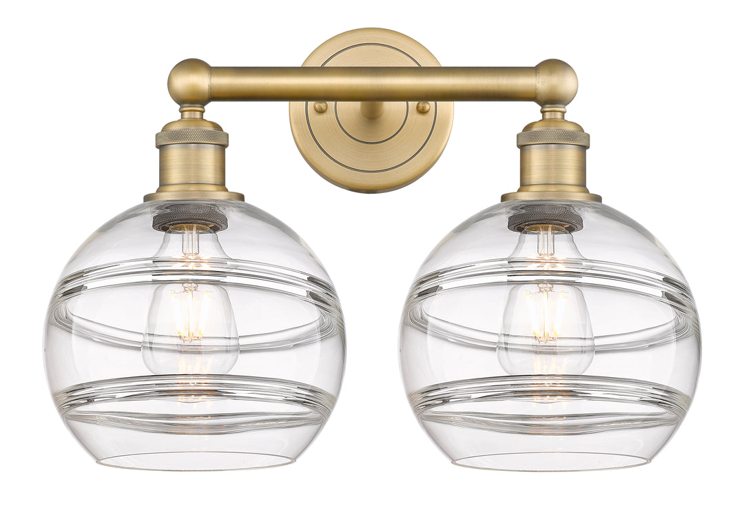 Innovations Lighting Rochester 8" Bath Vanity Light - Brushed Brass Vanity Lights Innovations Lighting   