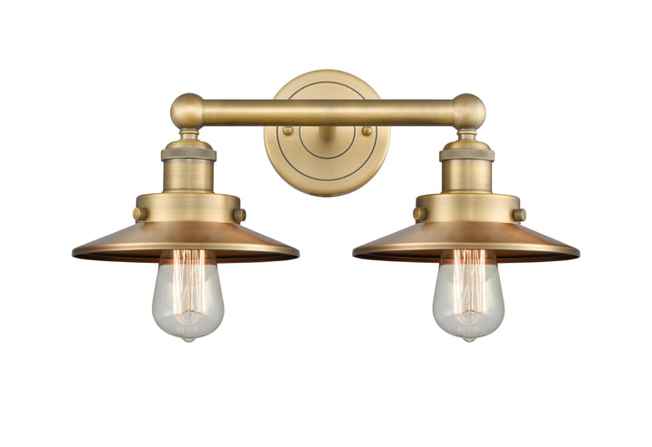 Innovations Lighting Railroad 8" Bath Vanity Light - Brushed Brass Vanity Lights Innovations Lighting   