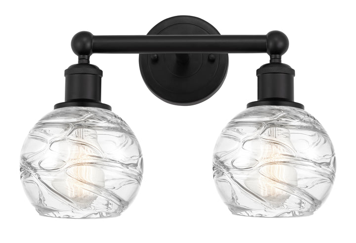 Innovations Lighting Athens Deco Swirl 6" Bath Vanity Light - Matte Black