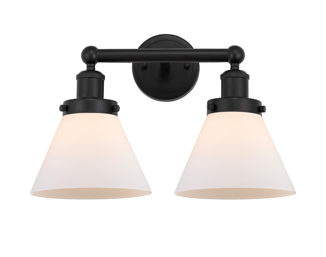 Innovations Lighting Cone 8" Bath Vanity Light - Matte Black Vanity Lights Innovations Lighting   