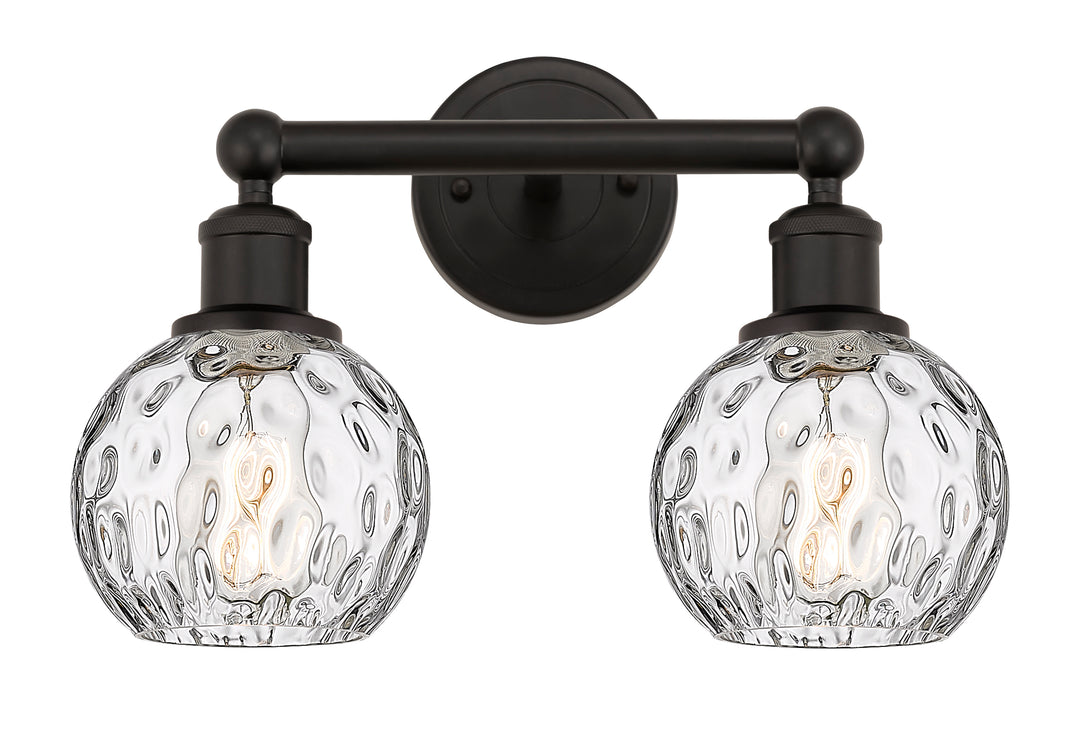 Innovations Lighting Athens Water Glass 6" Bath Vanity Light - Oil Rubbed Bronze