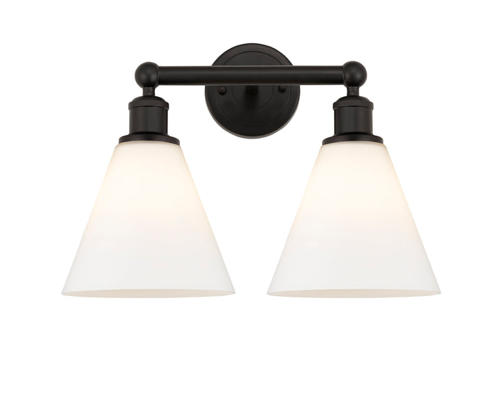 Innovations Lighting Berkshire Glass 8" Bath Vanity Light - Oil Rubbed Bronze Vanity Lights Innovations Lighting   