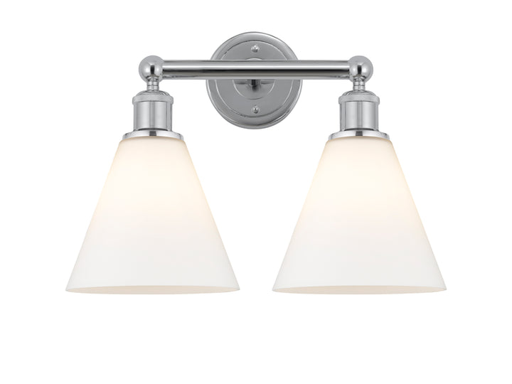 Innovations Lighting Berkshire Glass 8" Bath Vanity Light - Polished Chrome Vanity Lights Innovations Lighting   