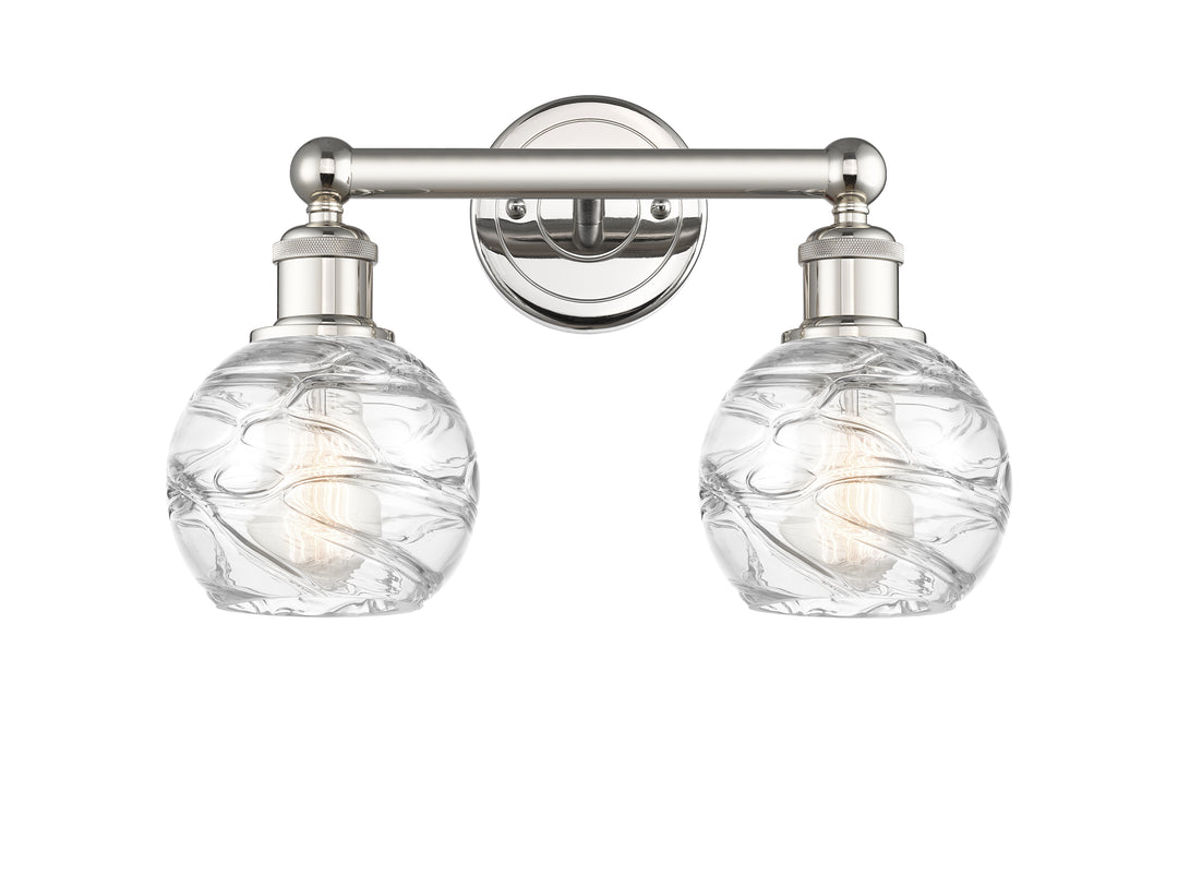 Innovations Lighting Athens Deco Swirl 6" Bath Vanity Light - Polished Nickel