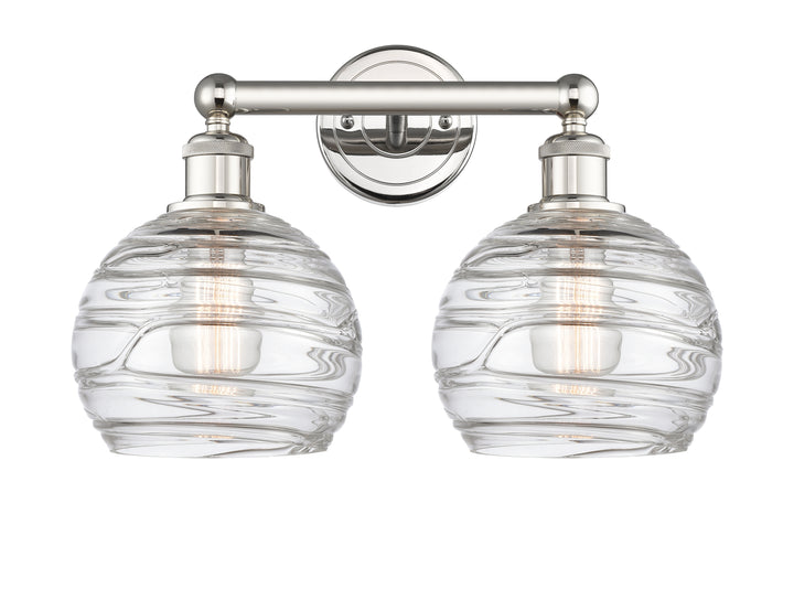 Innovations Lighting Athens Deco Swirl 8" Bath Vanity Light - Polished Nickel