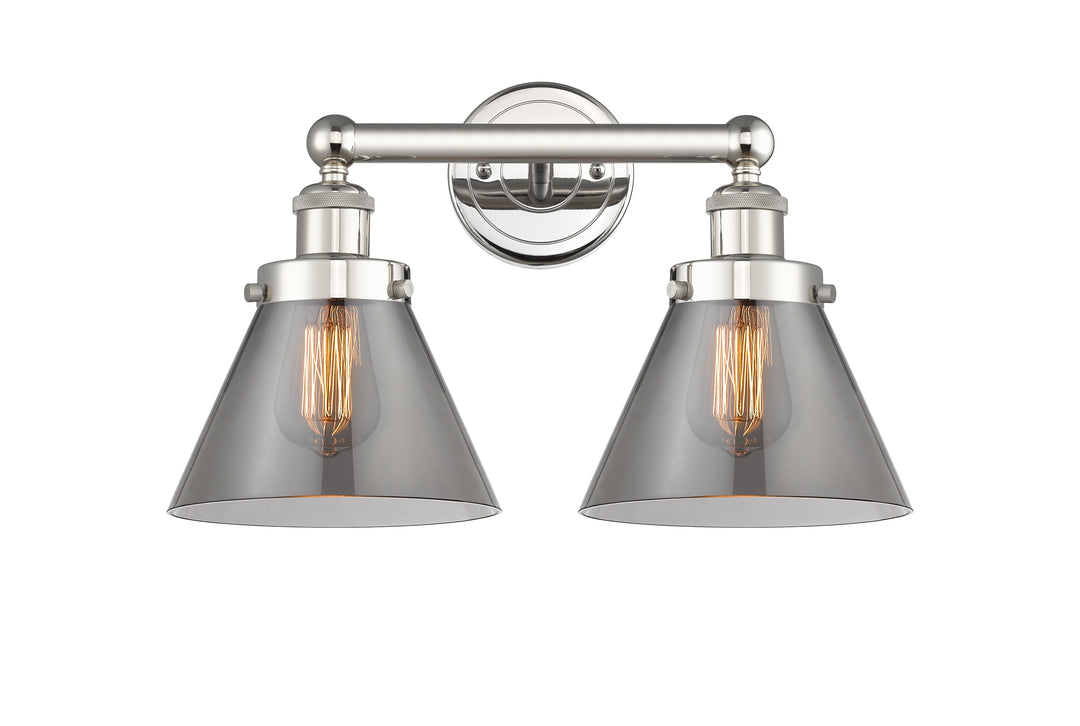 Innovations Lighting Cone 8" Bath Vanity Light - Polished Nickel Vanity Lights Innovations Lighting   