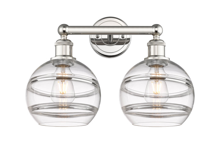 Innovations Lighting Rochester 8" Bath Vanity Light - Polished Nickel Vanity Lights Innovations Lighting   