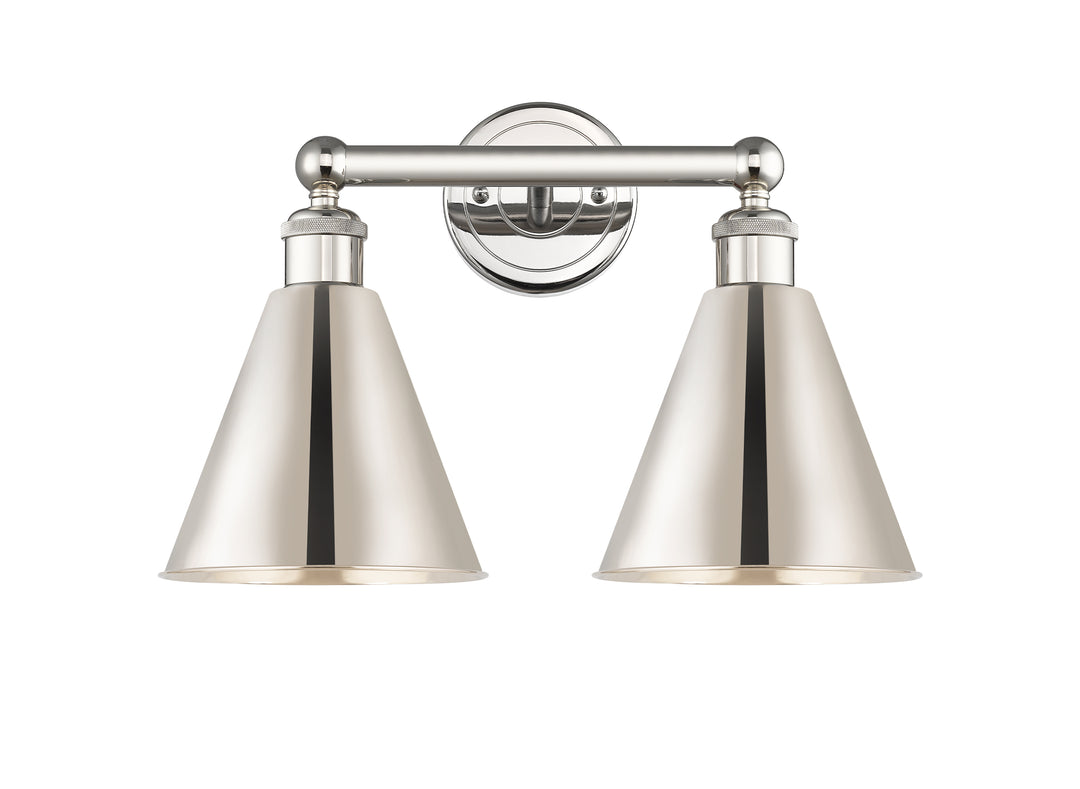 Innovations Lighting Berkshire Metal 8" Bath Vanity Light - Polished Nickel Vanity Lights Innovations Lighting   