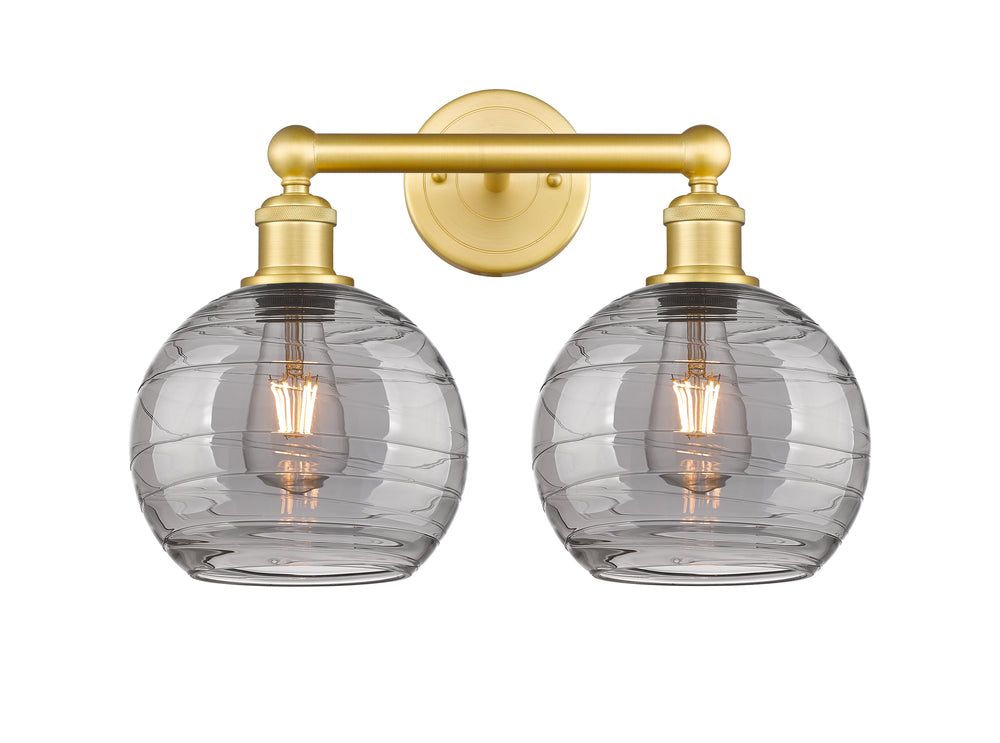 Innovations Lighting Athens Deco Swirl 8" Bath Vanity Light - Satin Gold