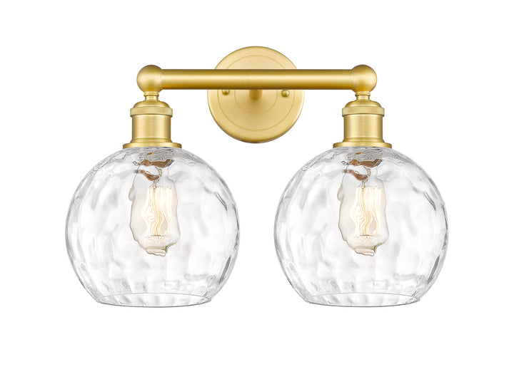 Innovations Lighting Athens Water Glass 8" Bath Vanity Light - Satin Gold Vanity Lights Innovations Lighting   