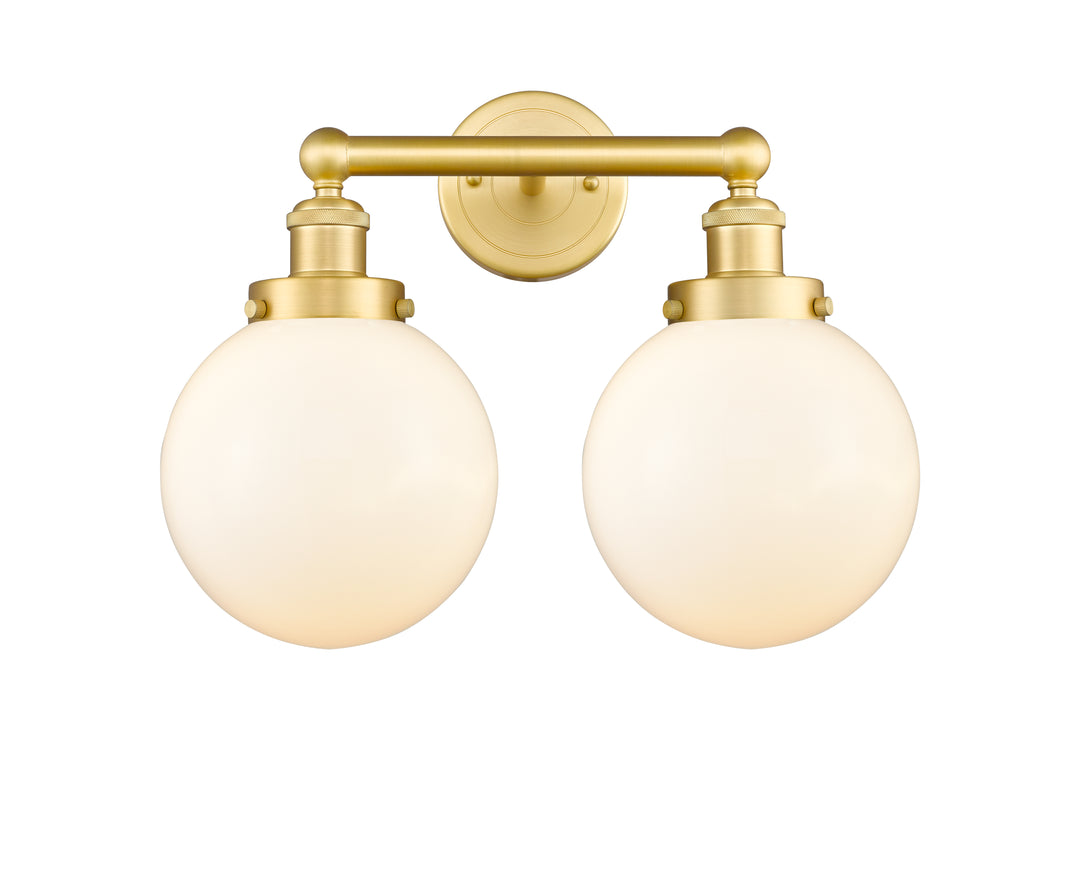 Innovations Lighting Beacon 8" Bath Vanity Light - Satin Gold Vanity Lights Innovations Lighting   