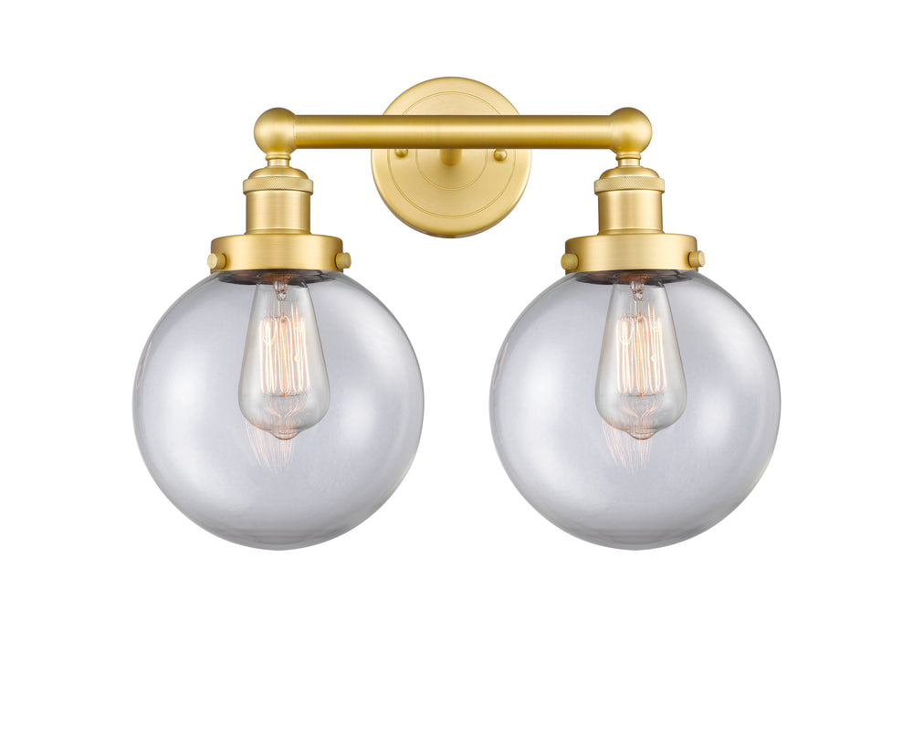 Innovations Lighting Beacon 8" Bath Vanity Light - Satin Gold Vanity Lights Innovations Lighting   