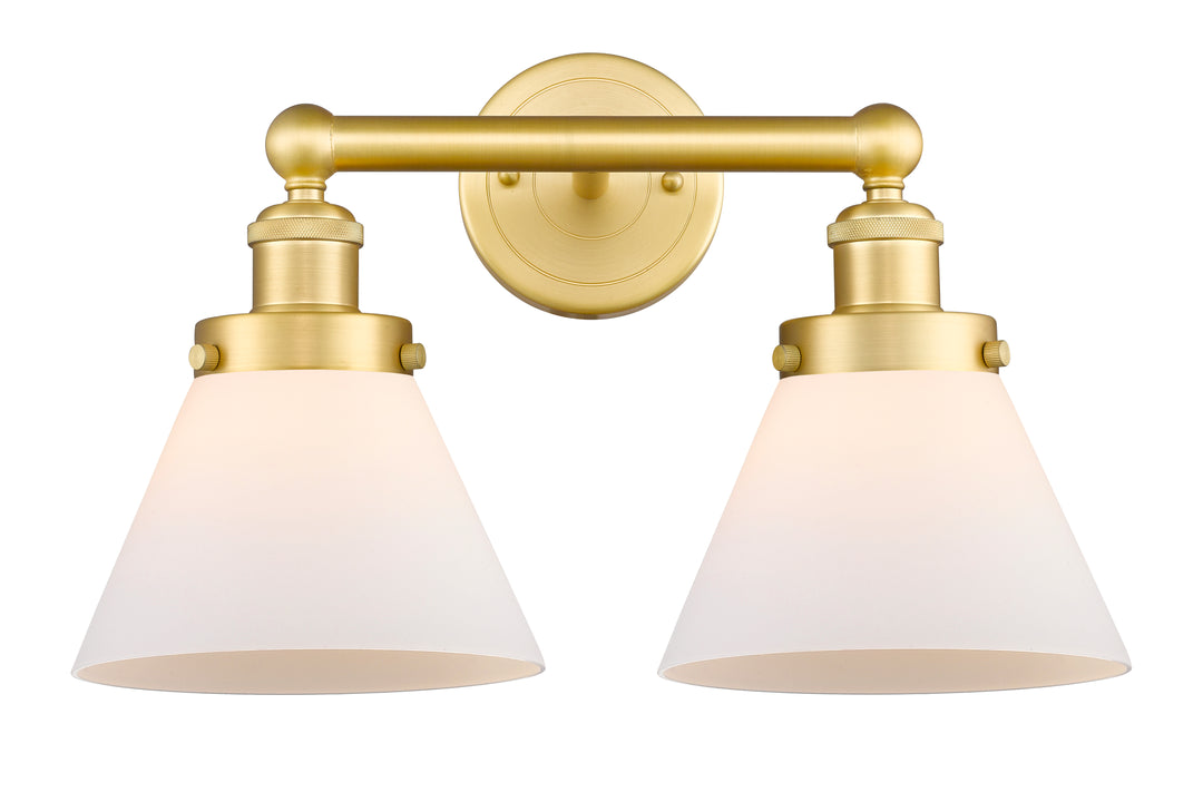 Innovations Lighting Cone 8" Bath Vanity Light - Satin Gold Vanity Lights Innovations Lighting   