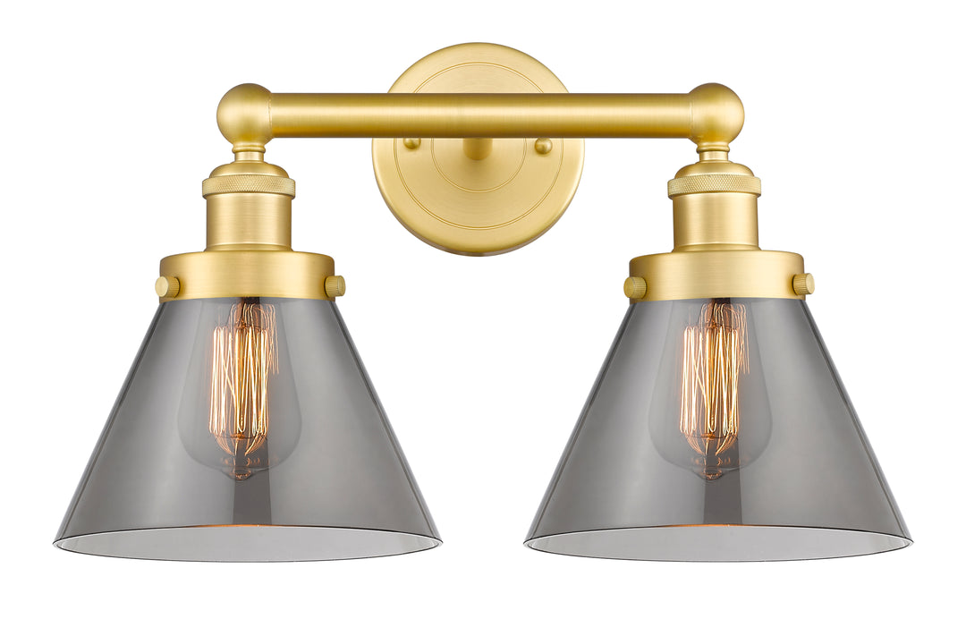 Innovations Lighting Cone 8" Bath Vanity Light - Satin Gold Vanity Lights Innovations Lighting   