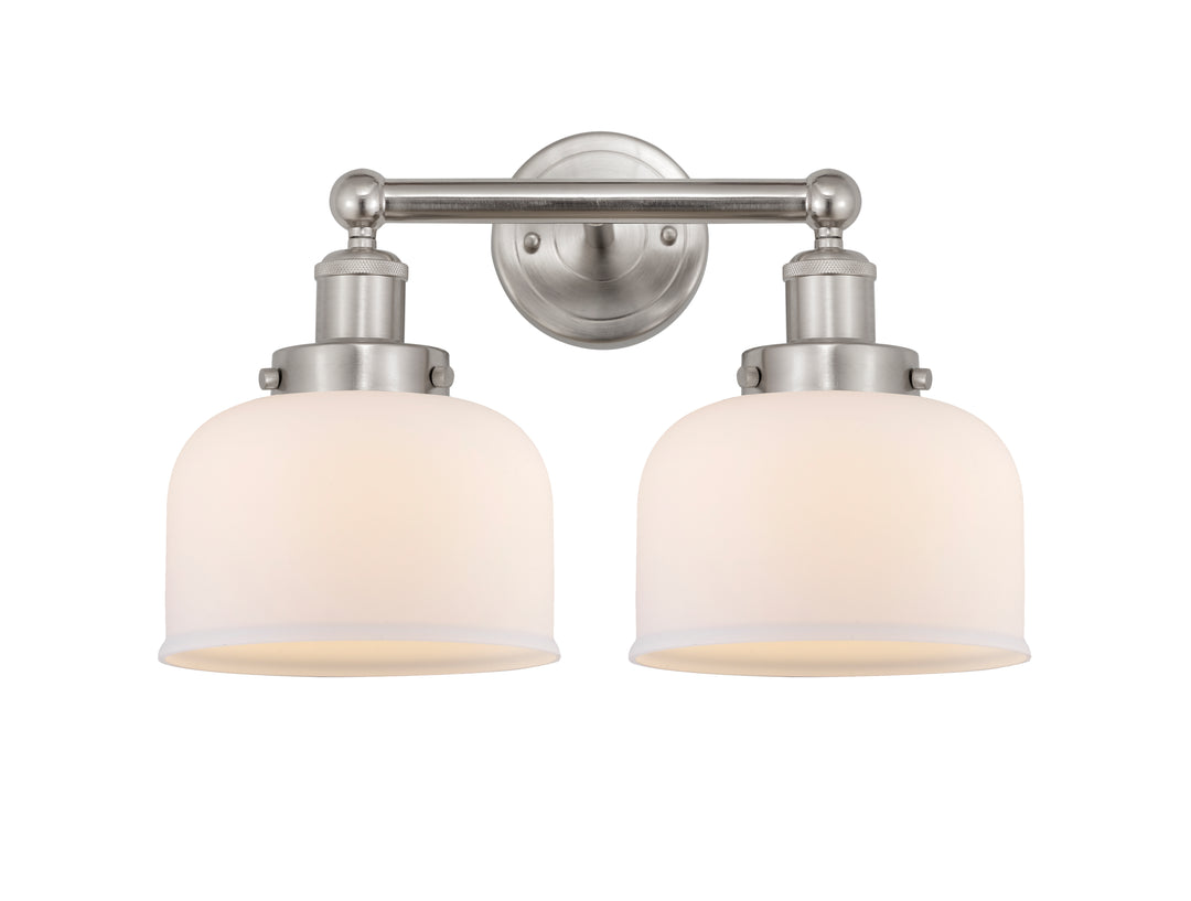 Innovations Lighting Bell 8" Bath Vanity Light - Brushed Satin Nickel Vanity Lights Innovations Lighting Matte White ; Glass Type: Frosted  