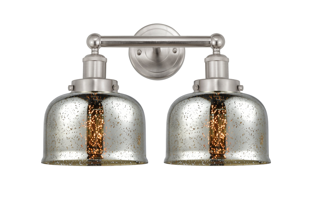 Innovations Lighting Bell 8" Bath Vanity Light - Brushed Satin Nickel Vanity Lights Innovations Lighting Silver Plated Mercury ; Glass Type: Mercury  