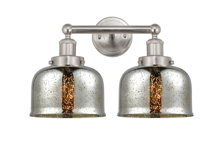 Innovations Lighting Bell 8" Bath Vanity Light - Brushed Satin Nickel Vanity Lights Innovations Lighting Silver Plated Mercury ; Glass Type: Mercury  