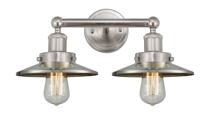 Innovations Lighting Railroad 8" Bath Vanity Light - Brushed Satin Nickel Vanity Lights Innovations Lighting   