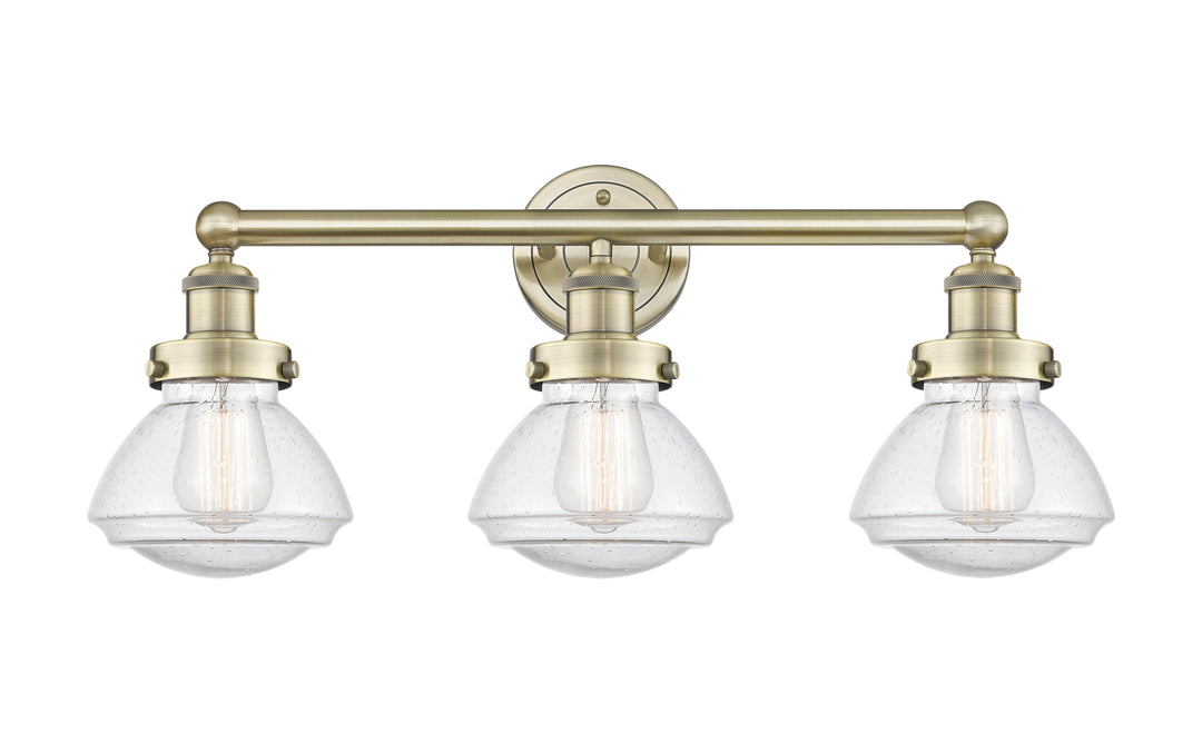 Innovations Lighting Olean 6.75" Bath Vanity Light - Antique Brass Vanity Lights Innovations Lighting   