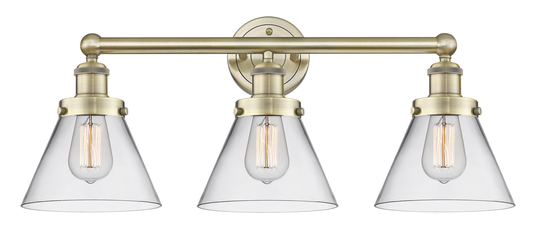 Innovations Lighting Cone 8" Bath Vanity Light - Antique Brass Vanity Lights Innovations Lighting   