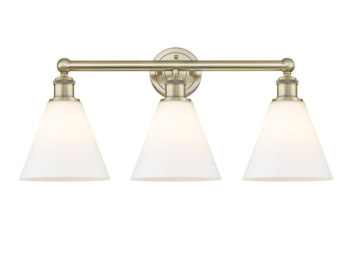 Innovations Lighting Berkshire Glass 8" Bath Vanity Light - Antique Brass Vanity Lights Innovations Lighting   